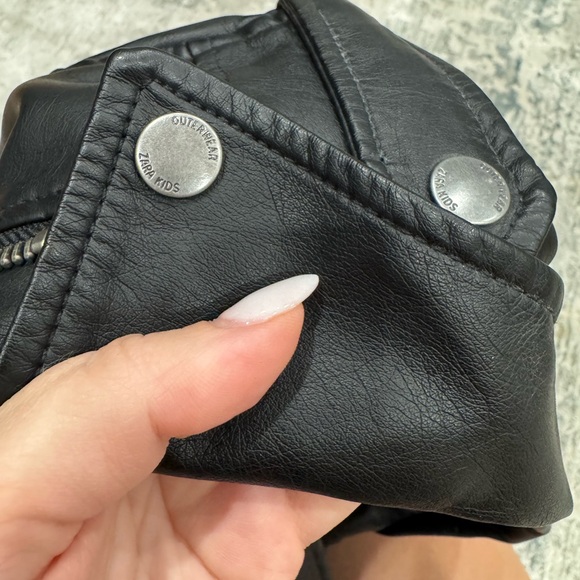 Zara Kids Black Biker Jacket - Picture 10 of 11